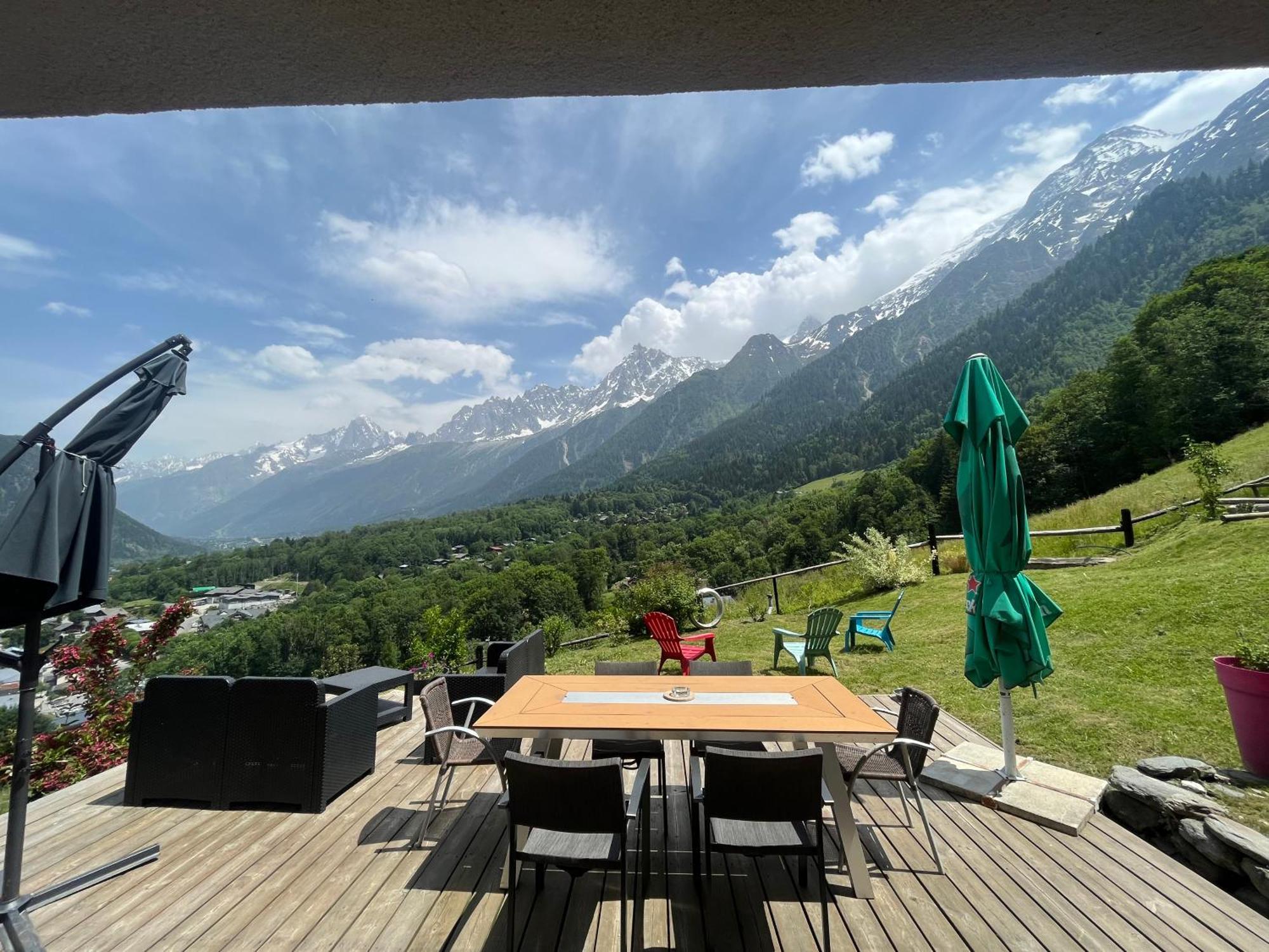 Amazing View Appartement Du Chalet Les Houches Eksteriør billede